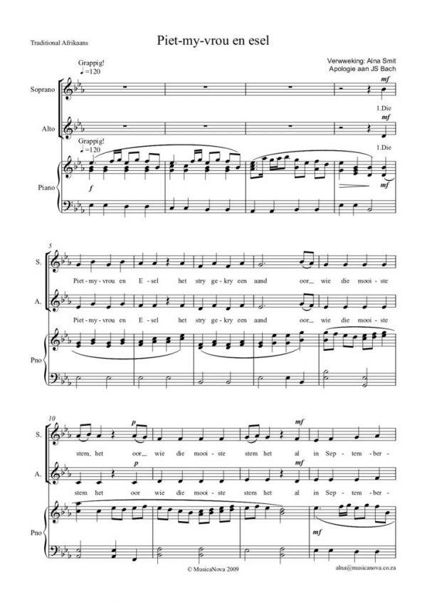 Die Piet -my-vrou en esel